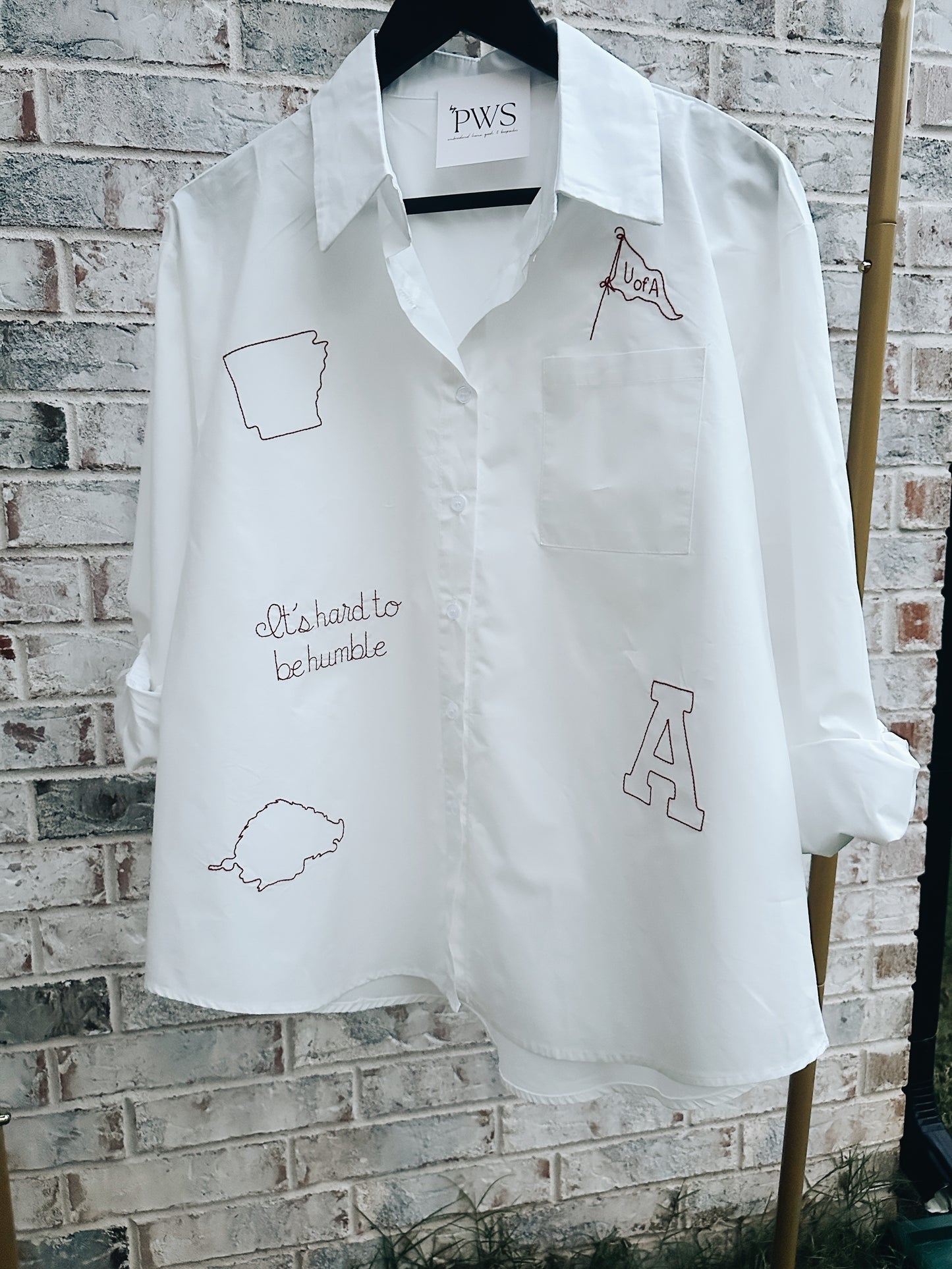 Arkansas Stitched Button Up