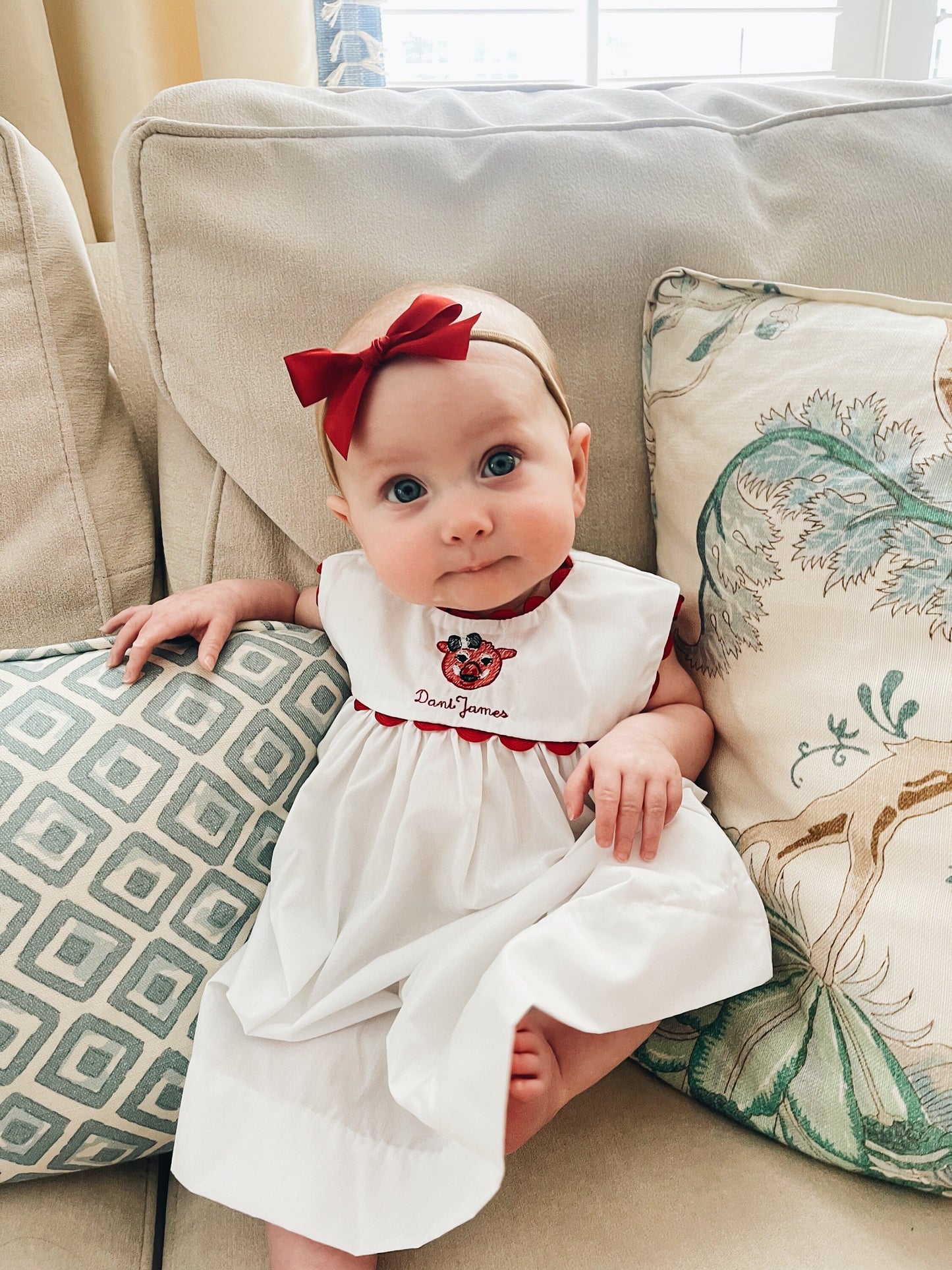 Little Pig Ric Rac Trim Toddler Dress