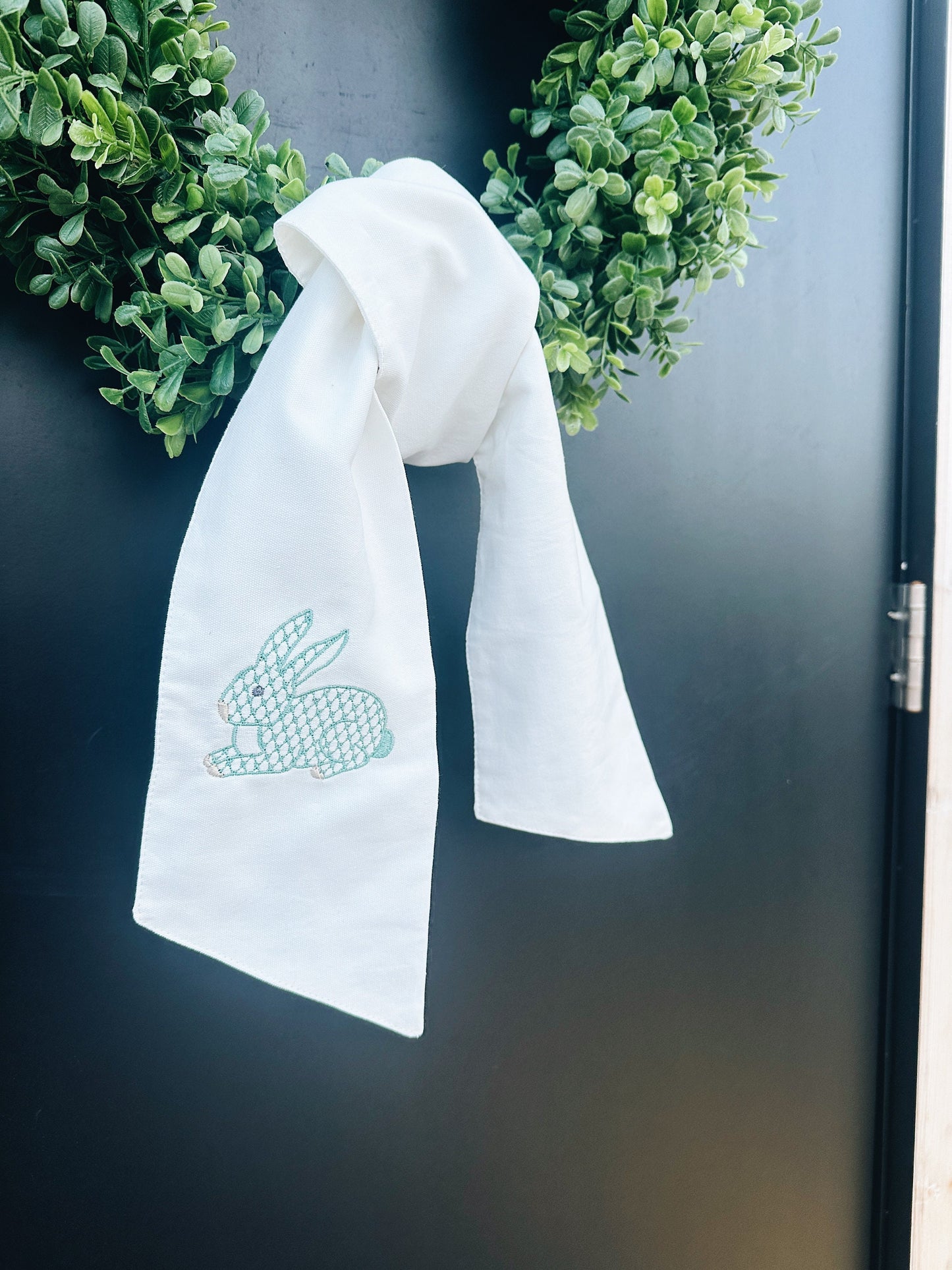 Chic Easter Bunny Wreath Sash