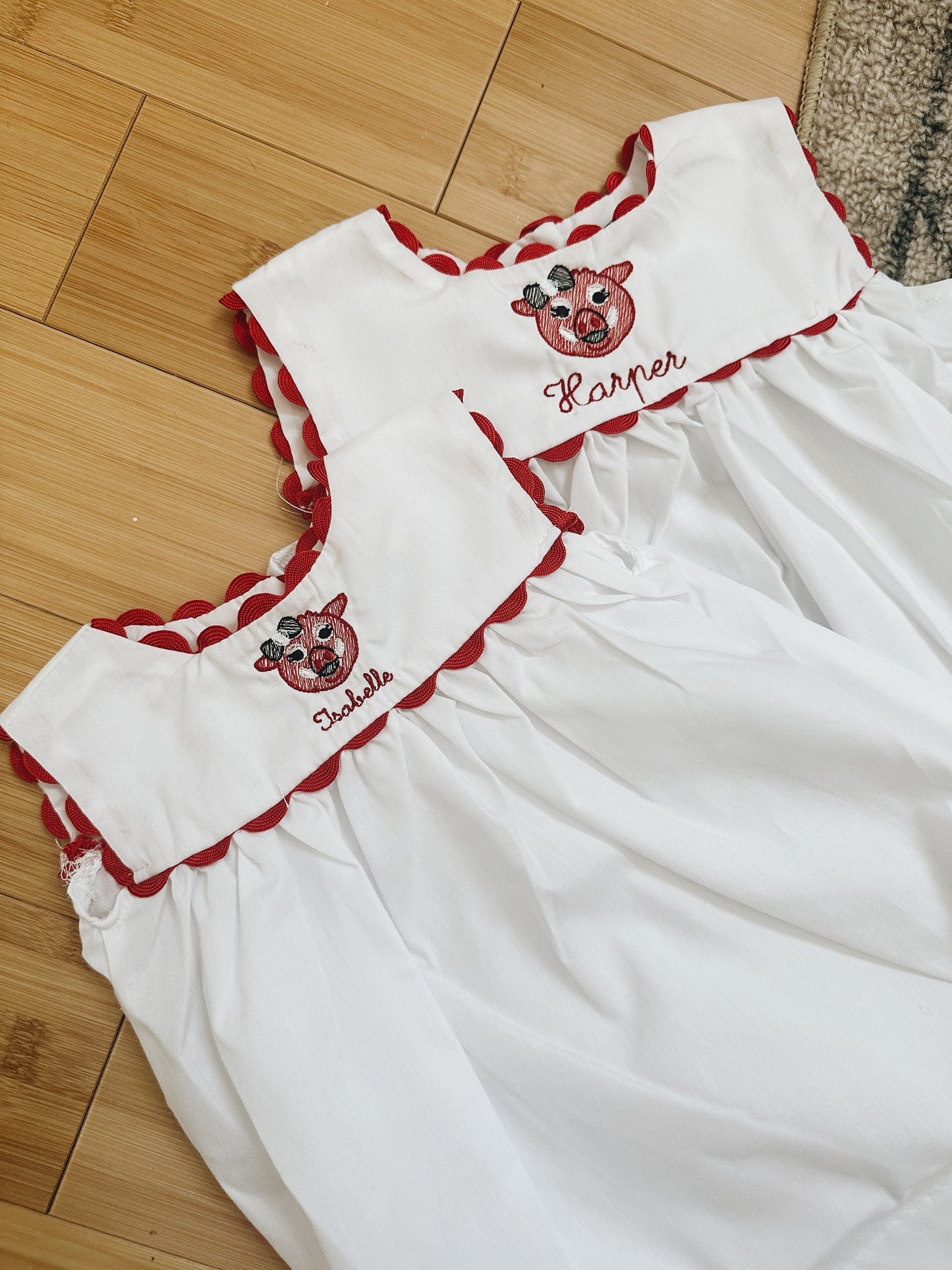 Little Pig Ric Rac Trim Toddler Dress