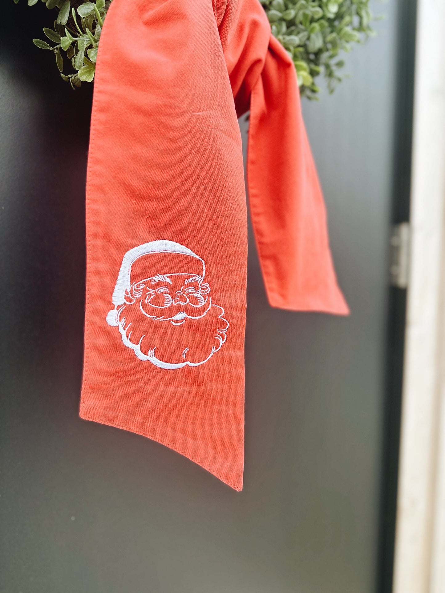 Santa Wreath Sash