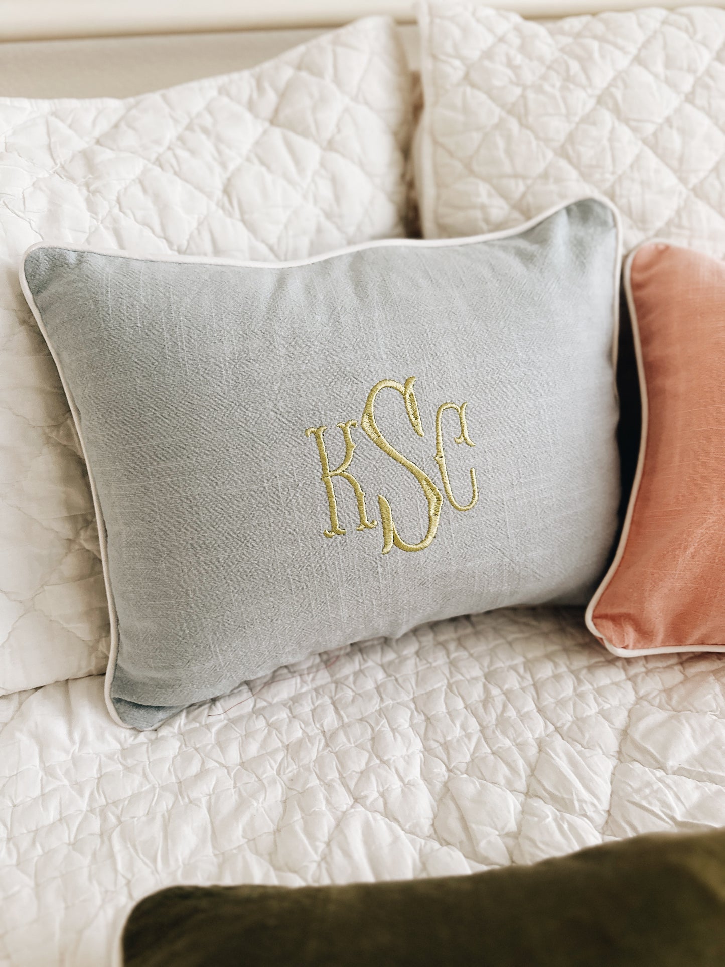 Personalized Accent Pillow - Blue