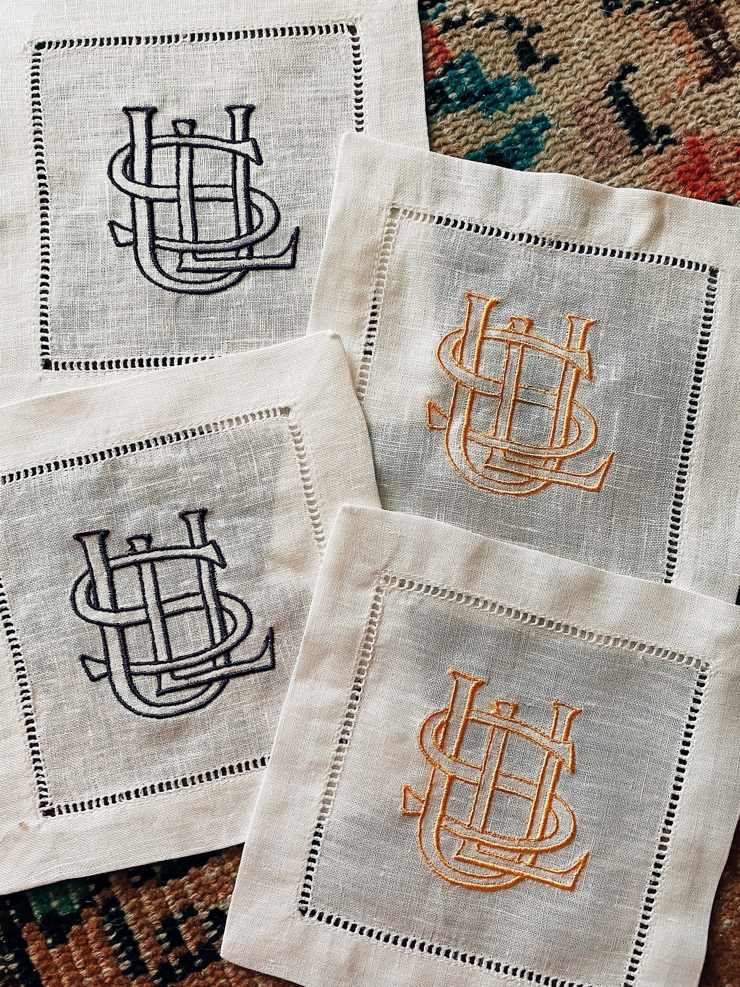 LSU Linen Cocktail Napkins