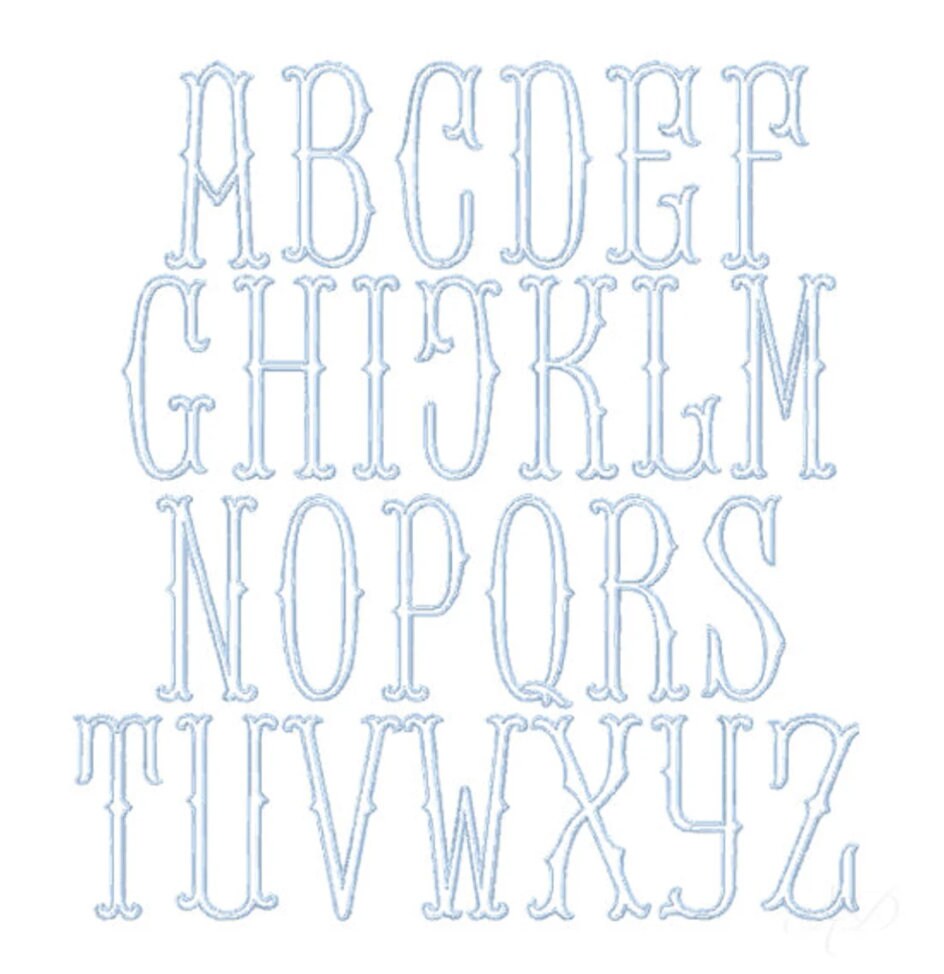 Two Letter Linen Cocktail Napkins - Barrett