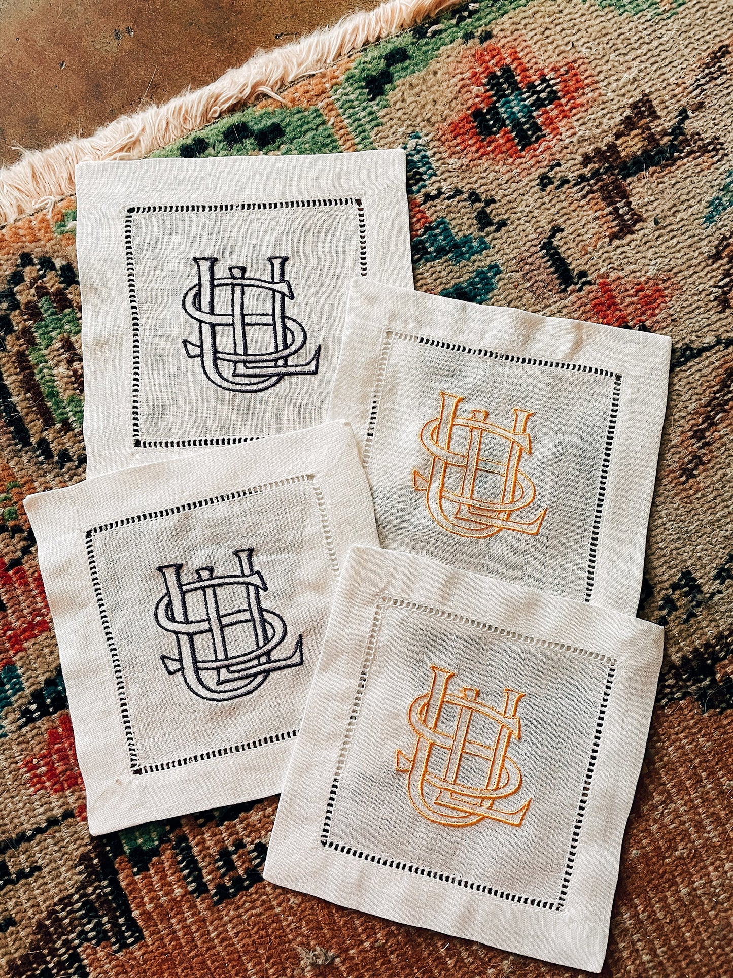LSU Linen Cocktail Napkins
