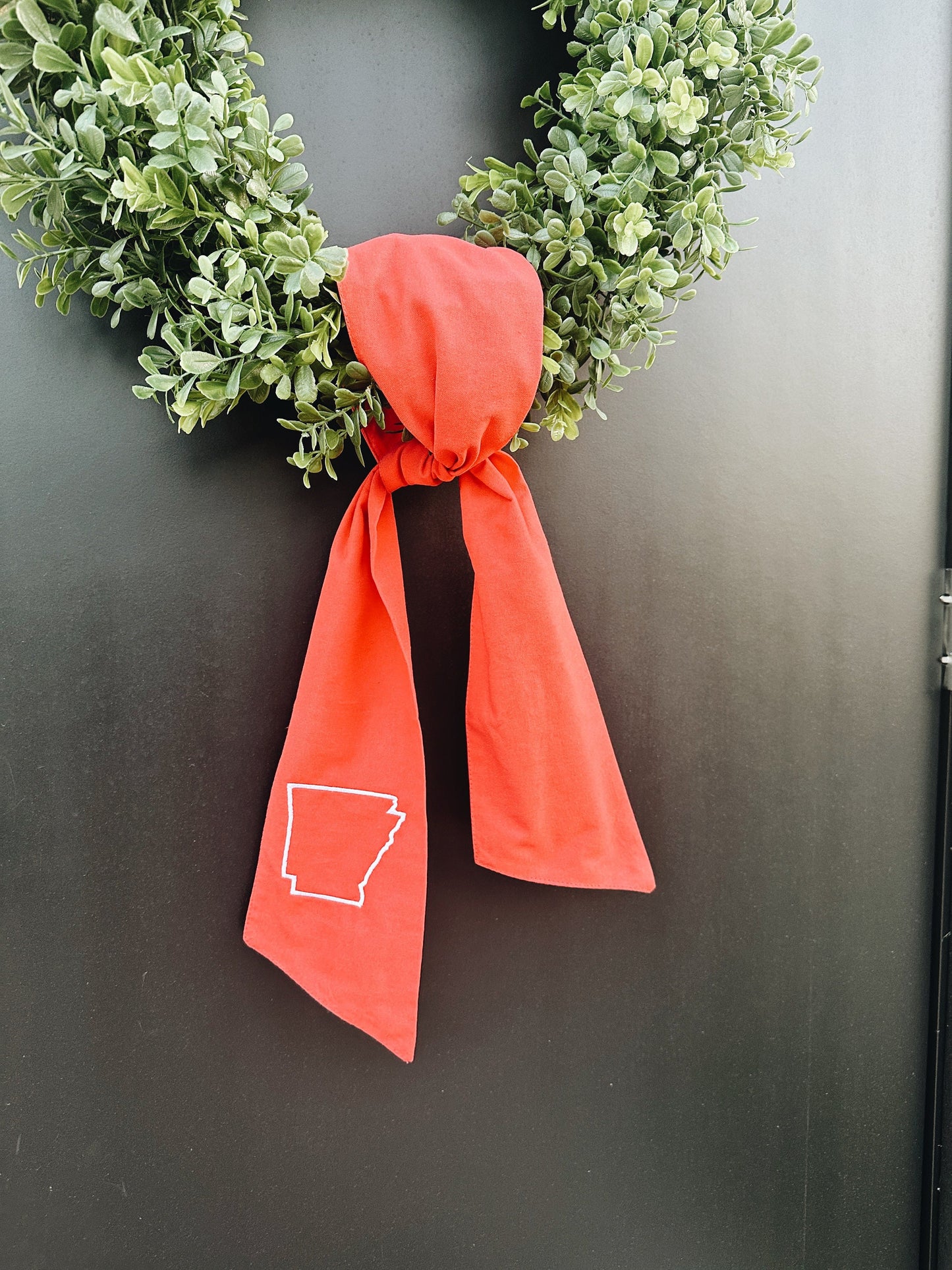 Arkansas Wreath Sash - Red