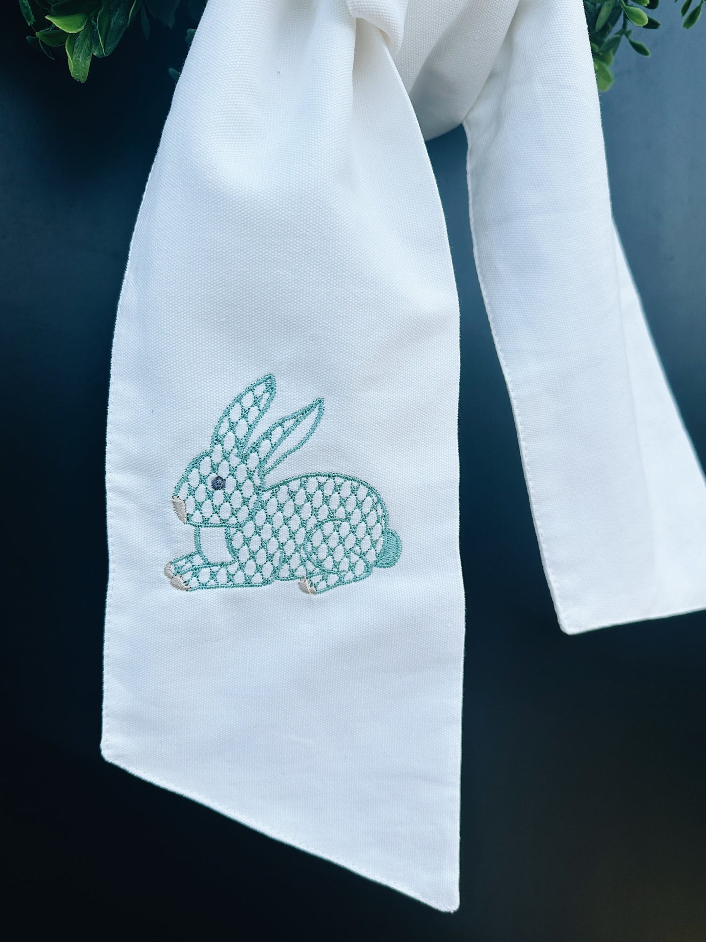 Chic Easter Bunny Wreath Sash