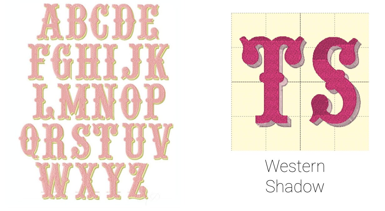 Two Letter Linen Cocktail Napkins - Western Shadow