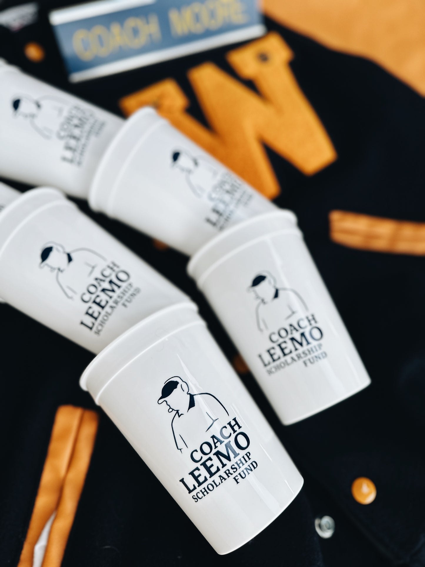 Coach LeeMo Scholarship Fund 16 oz Cup - White
