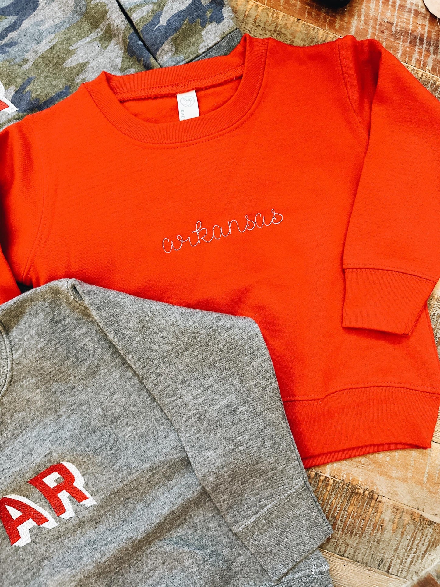Arkansas Red Toddler Sweatshirt