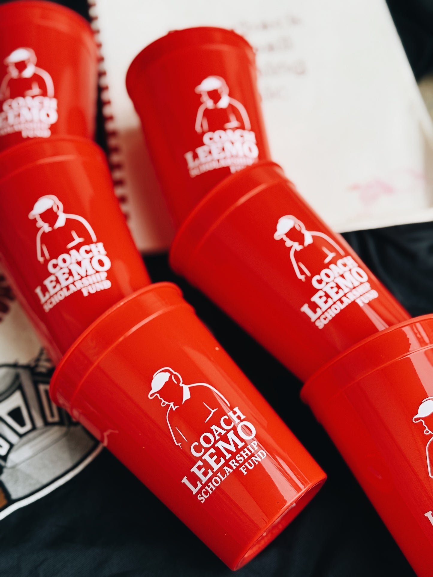 Coach LeeMo Scholarship Fund 16 oz Cup - Red