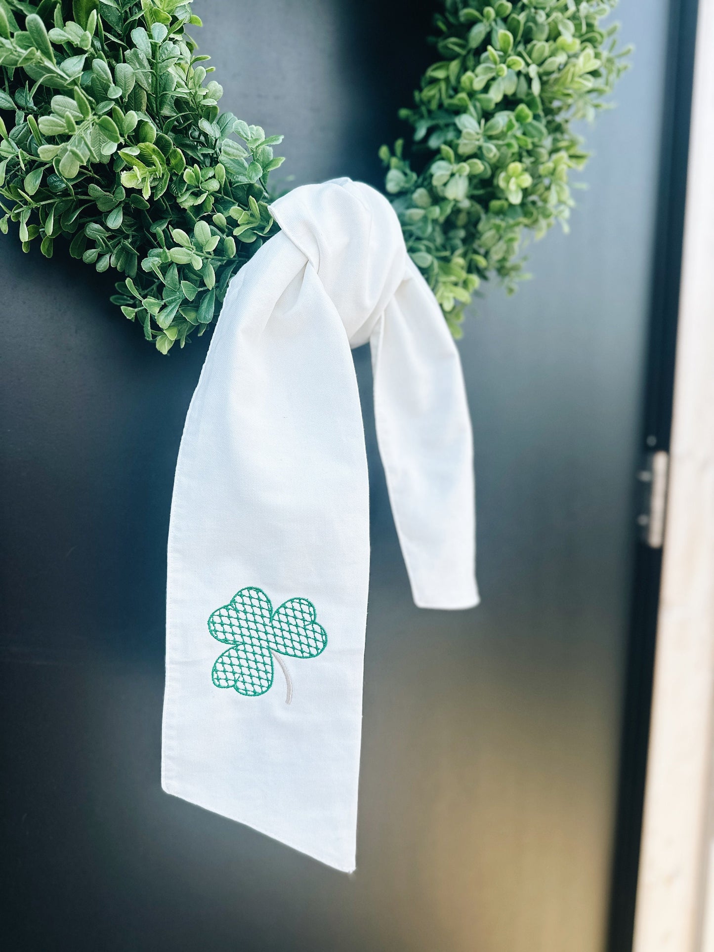Chic Shamrock Wreath Sash