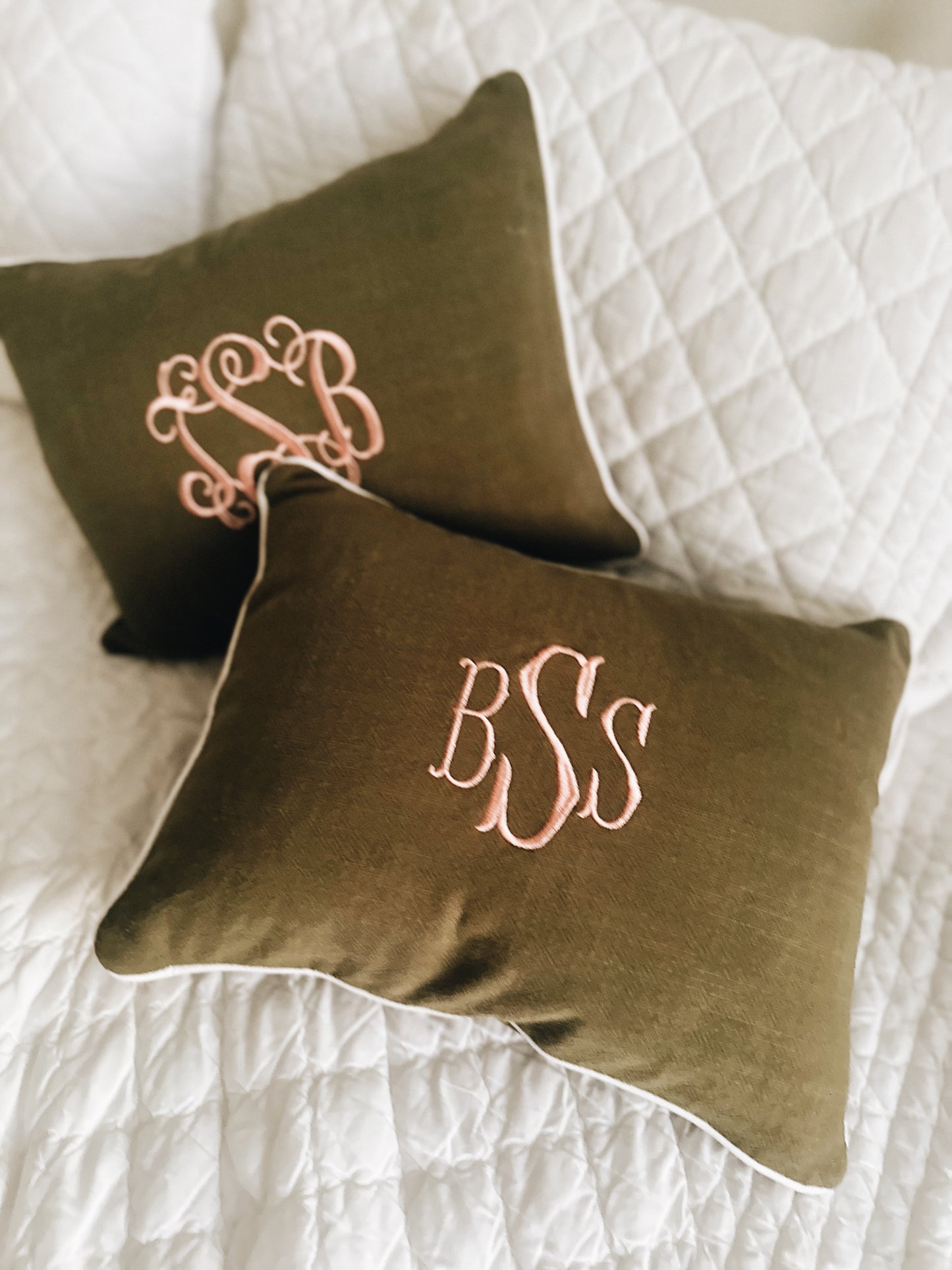 Personalized Accent Pillow - Olive