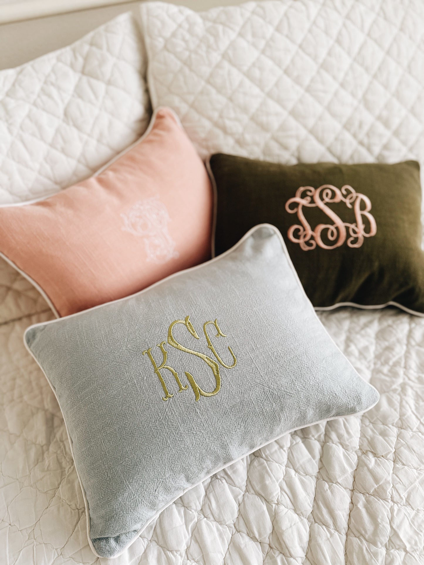 Personalized Accent Pillow - Blue
