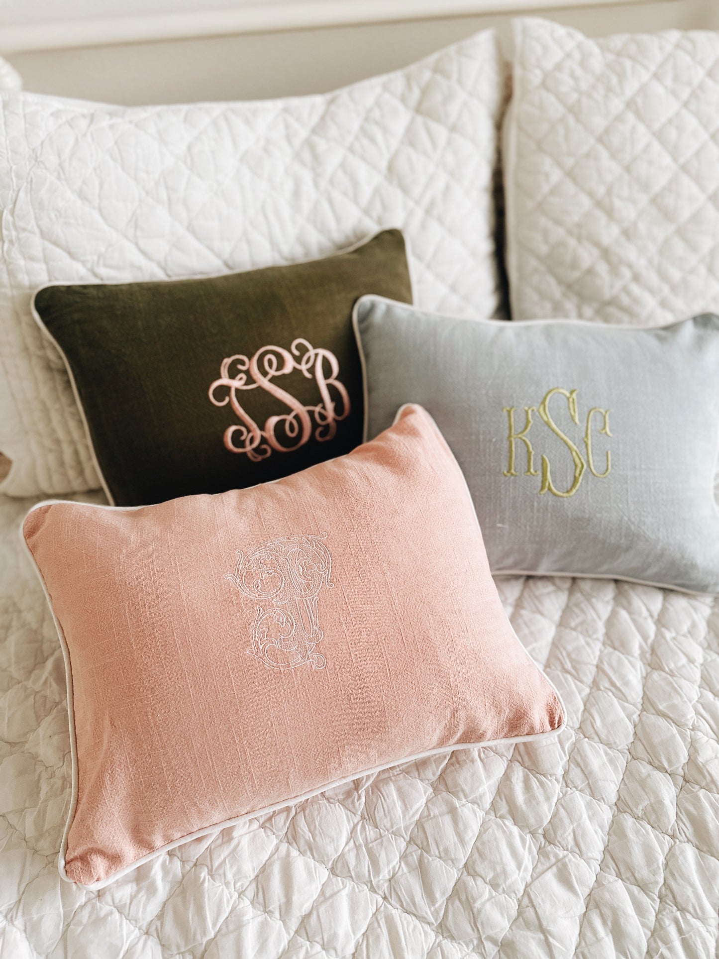 Personalized Accent Pillow - Pink