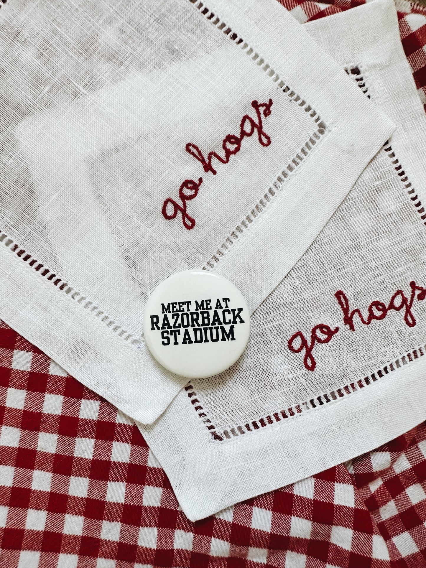 Meet Me At Razorback Stadium Game Day Button