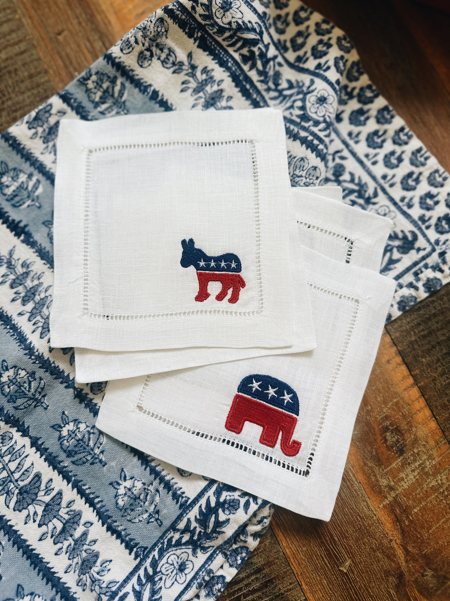 Democrat Linen Cocktail Napkins