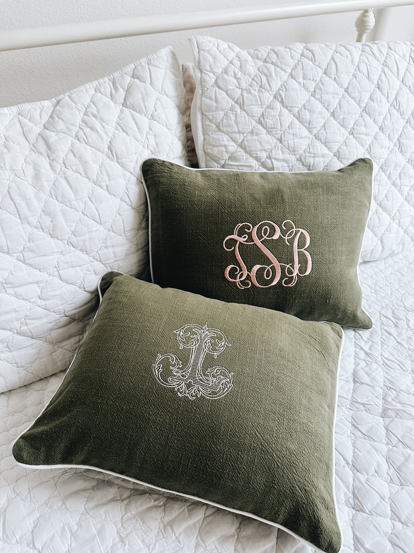 Personalized Accent Pillow - Olive