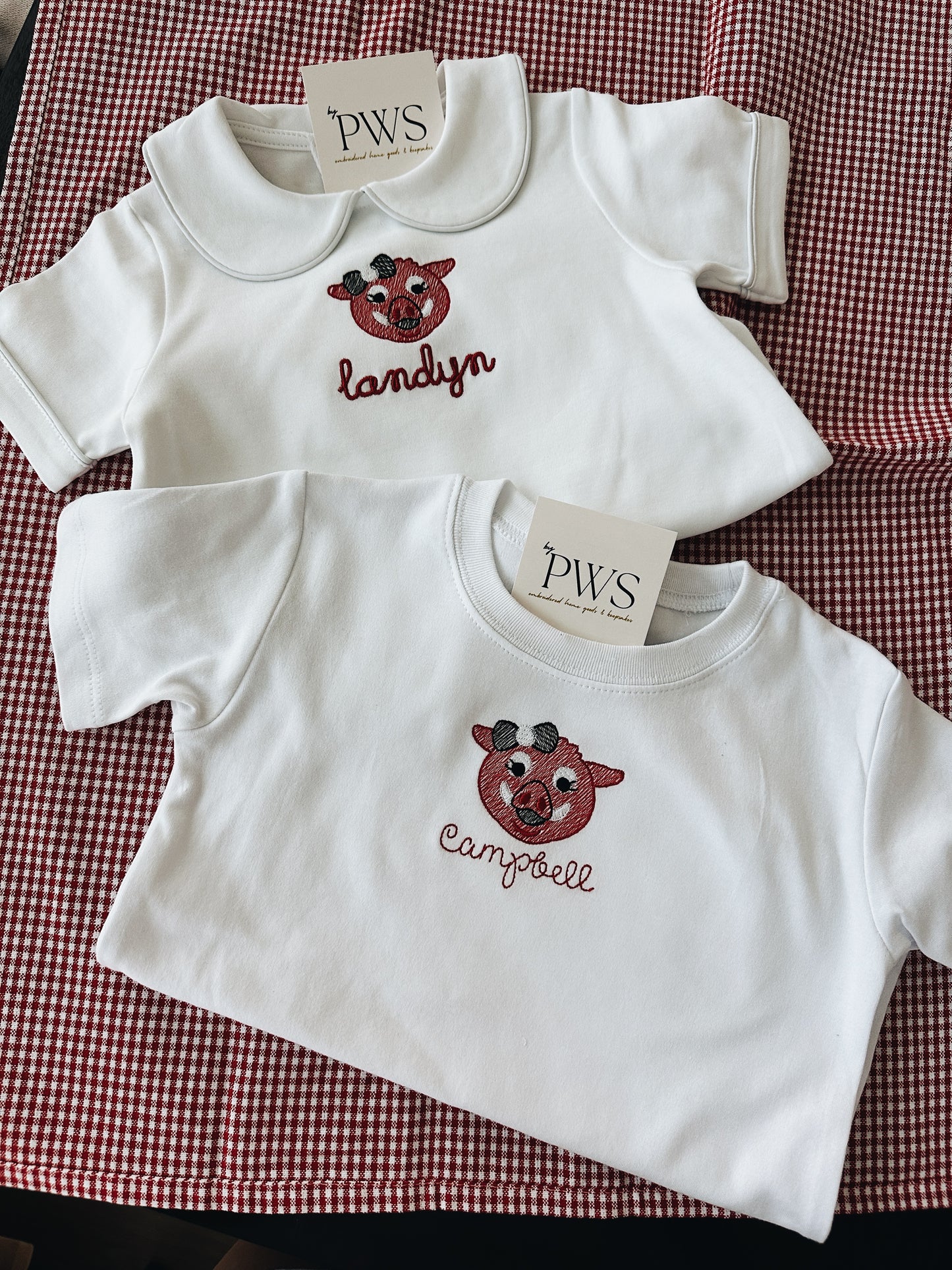 Little Pig With Bow Tee