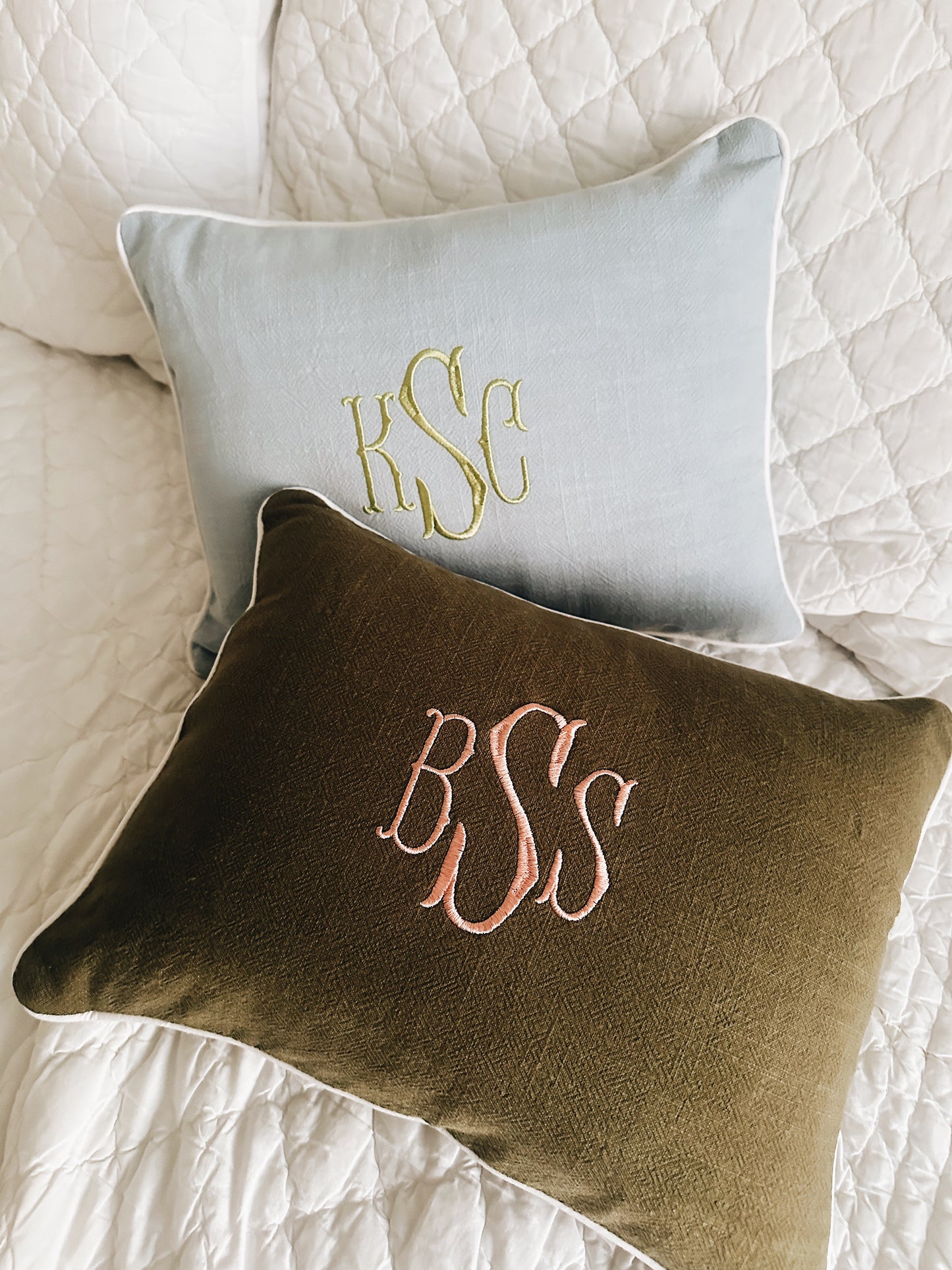 Personalized Accent Pillow - Olive