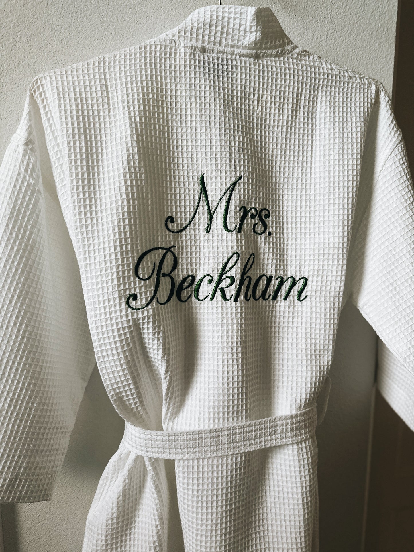 Bridal Waffle Knit Robe