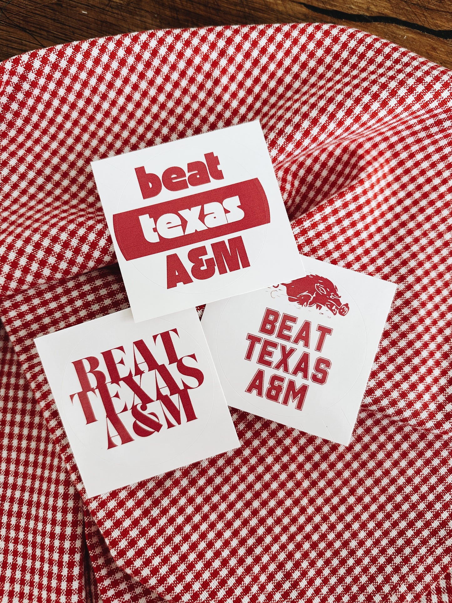 Beat Texas A&M - Arkansas Stickers