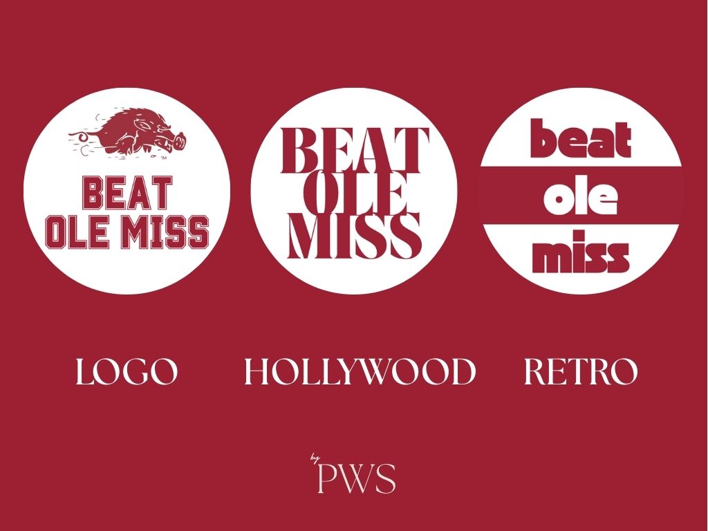 Beat Ole Miss - Arkansas Stickers