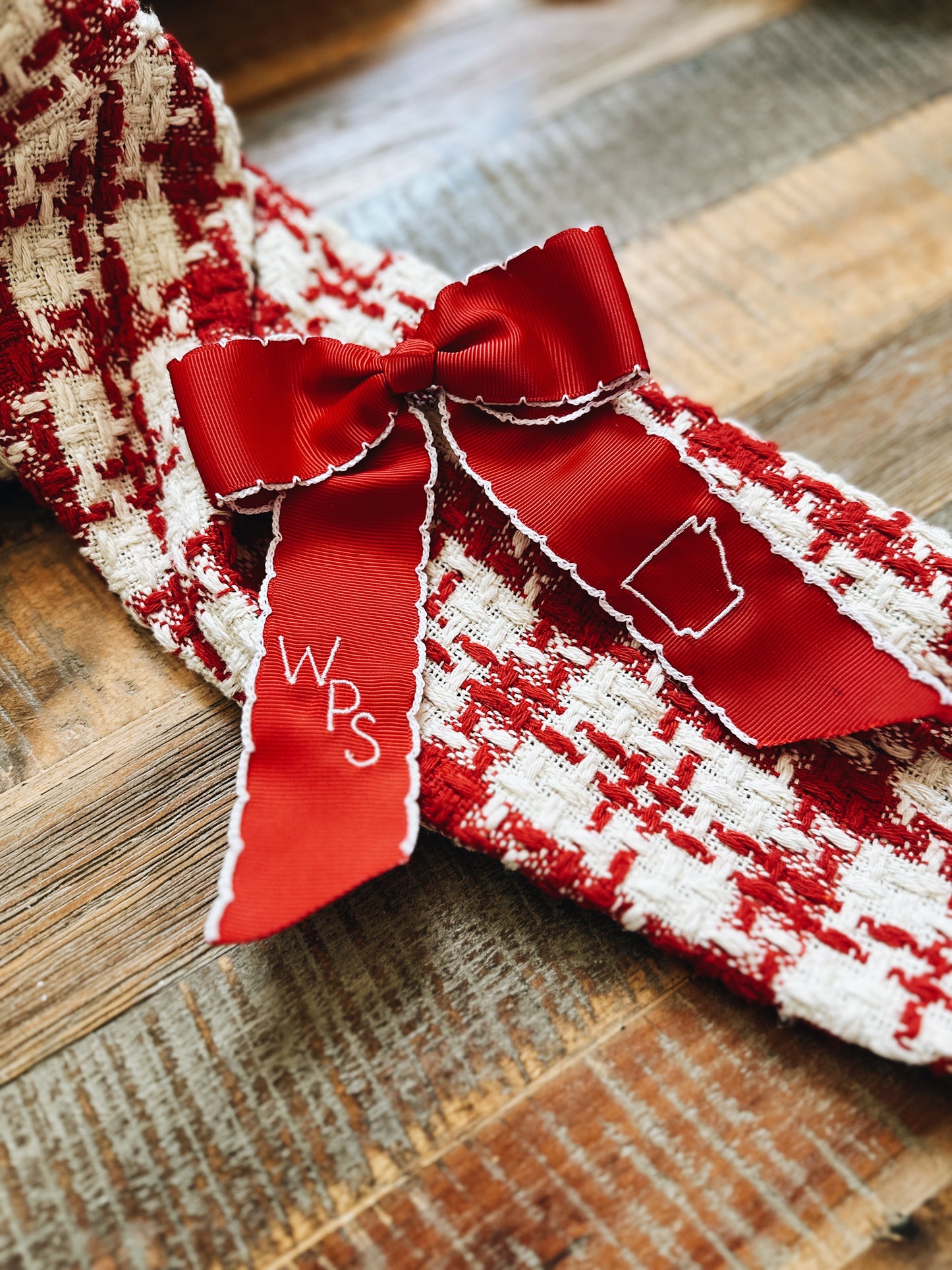 Arkansas Hair Bow - Red