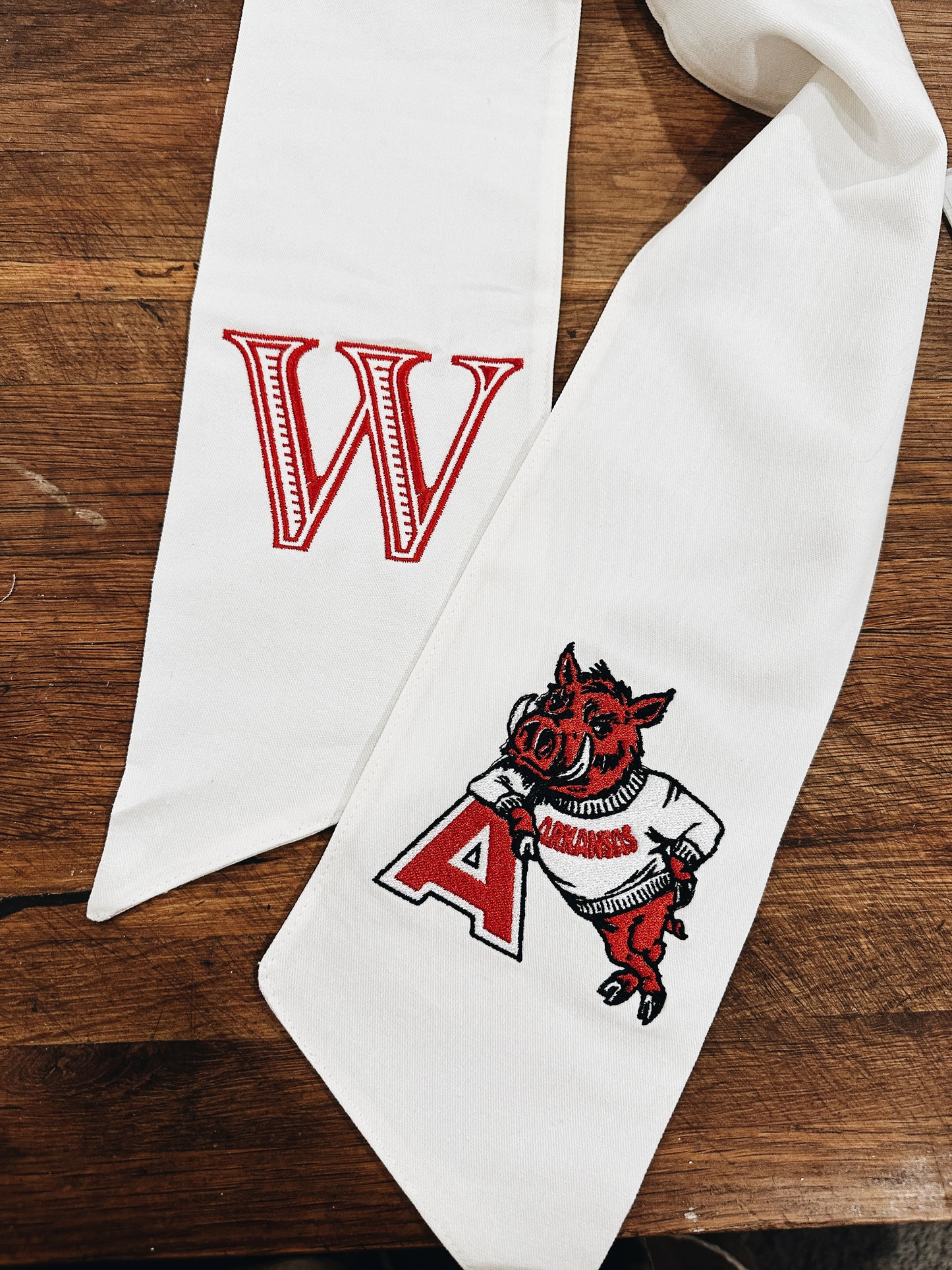Leaning A Wreath Sash