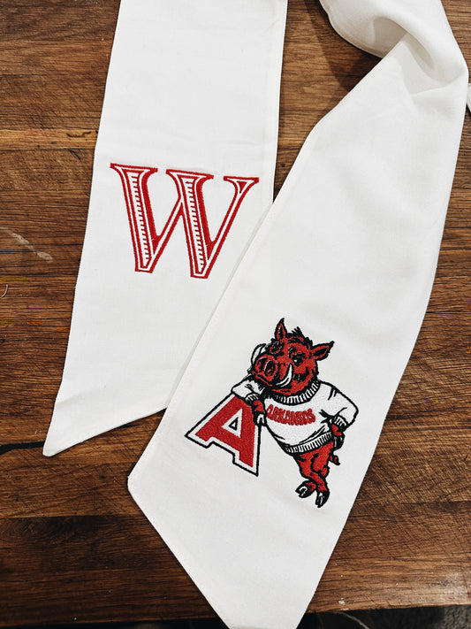 Leaning A Wreath Sash