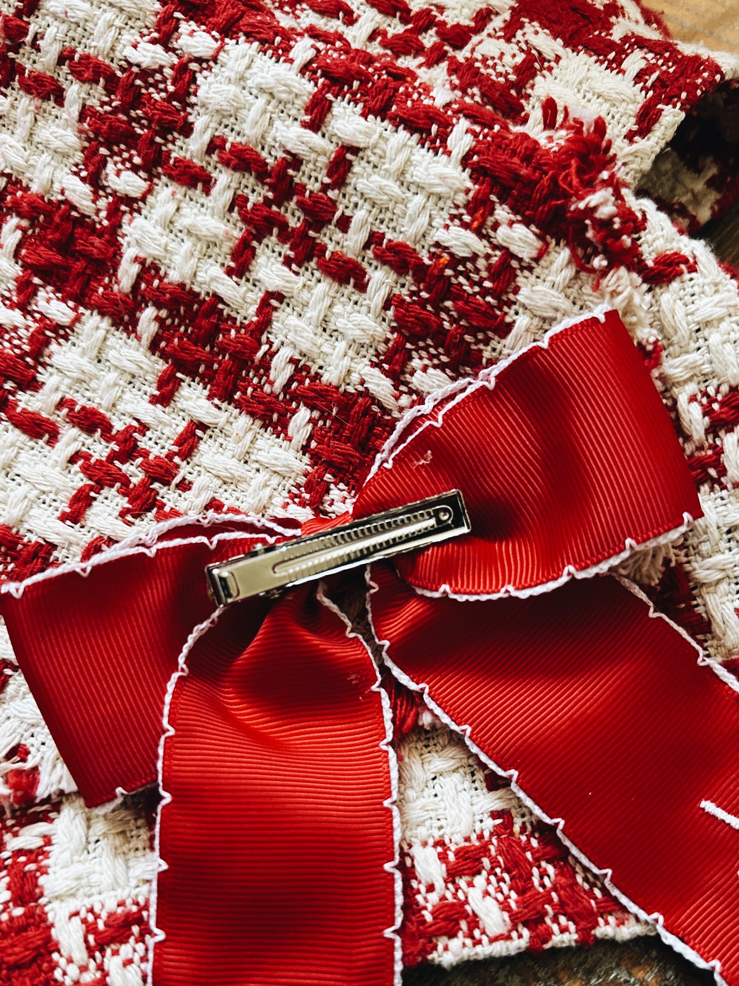 Arkansas Hair Bow - Red