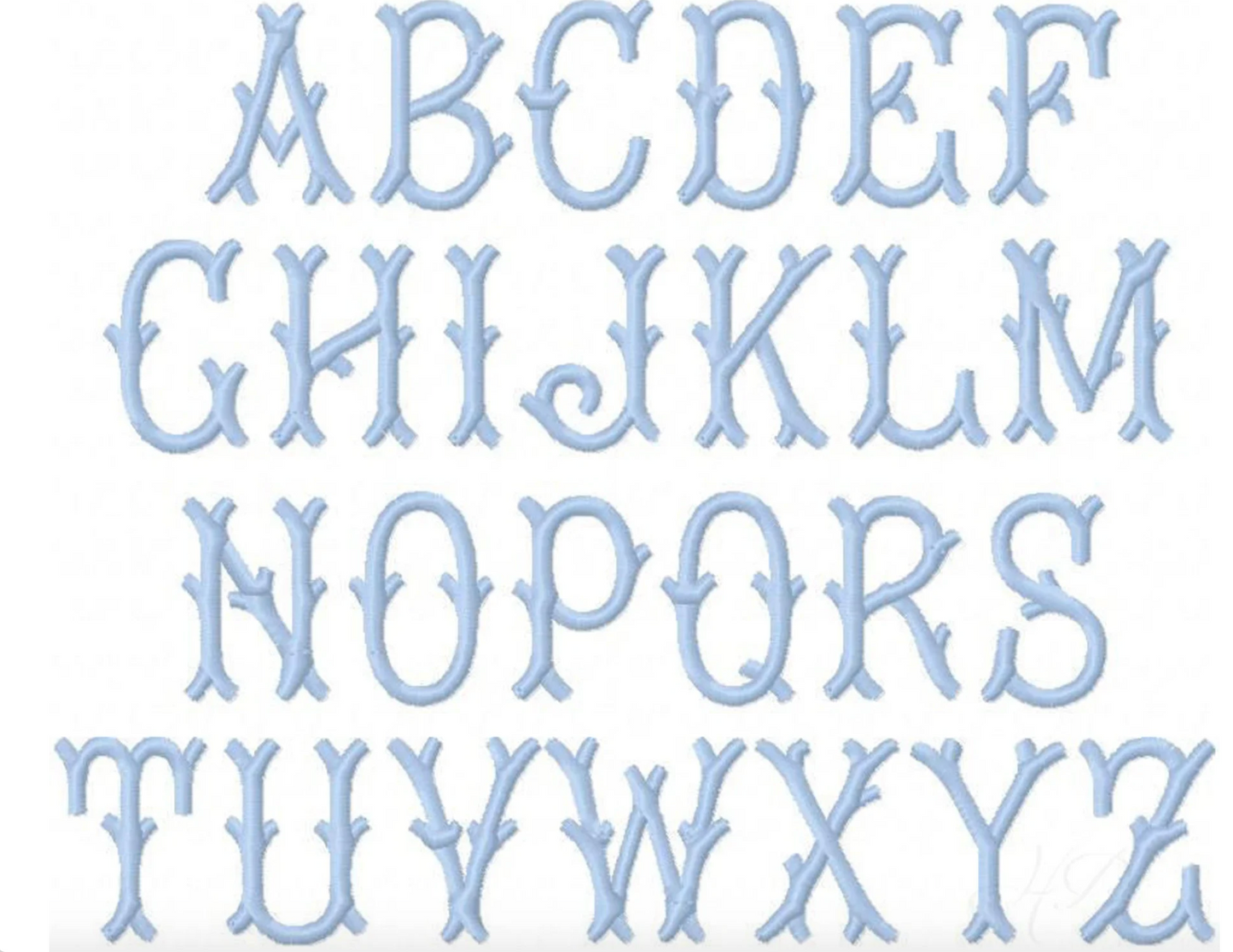 Three Letter Linen Cocktail Napkins - Blair