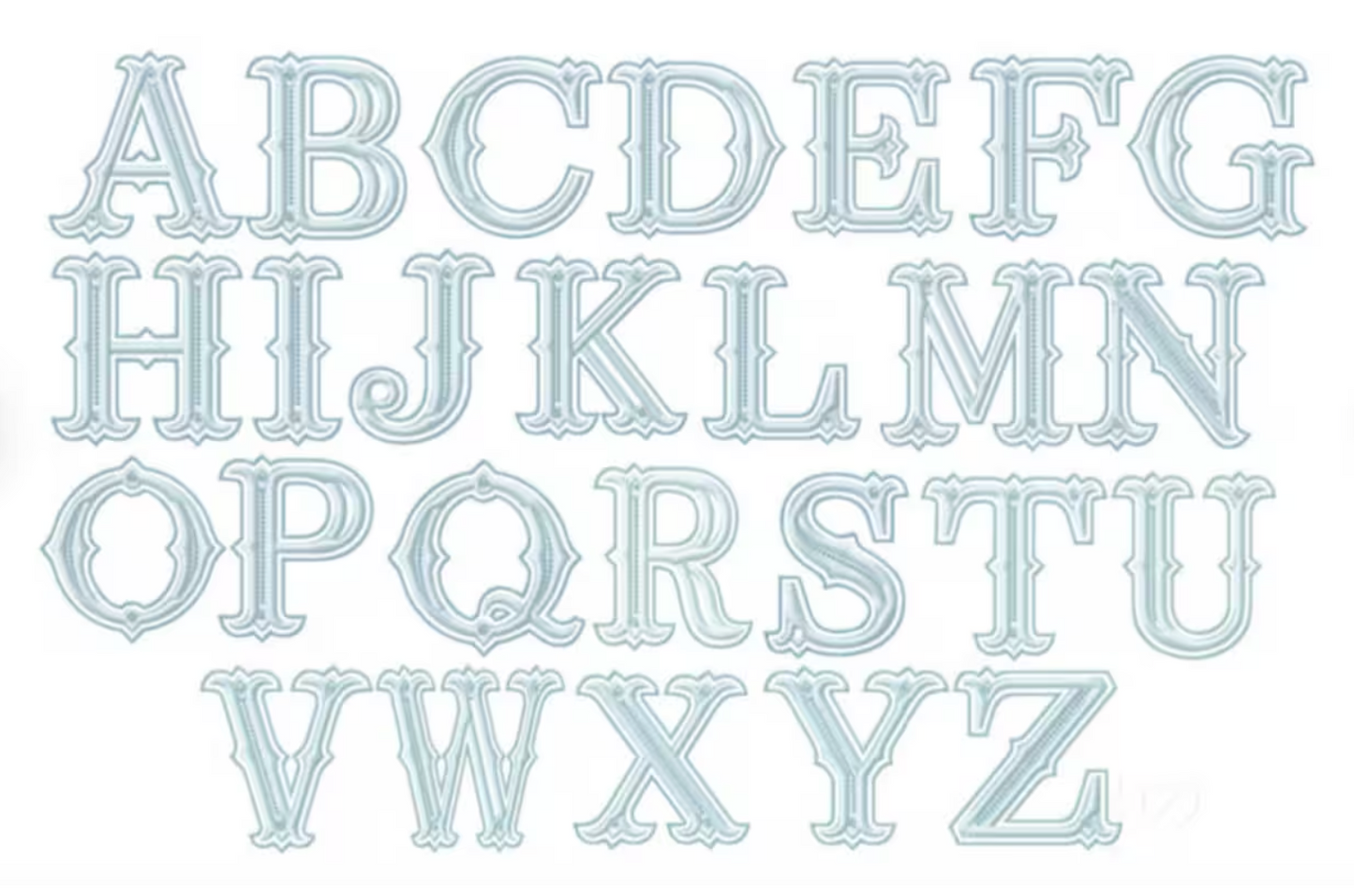 Single Letter Initial Linen Cocktail Napkins - Bess (Multicolor)