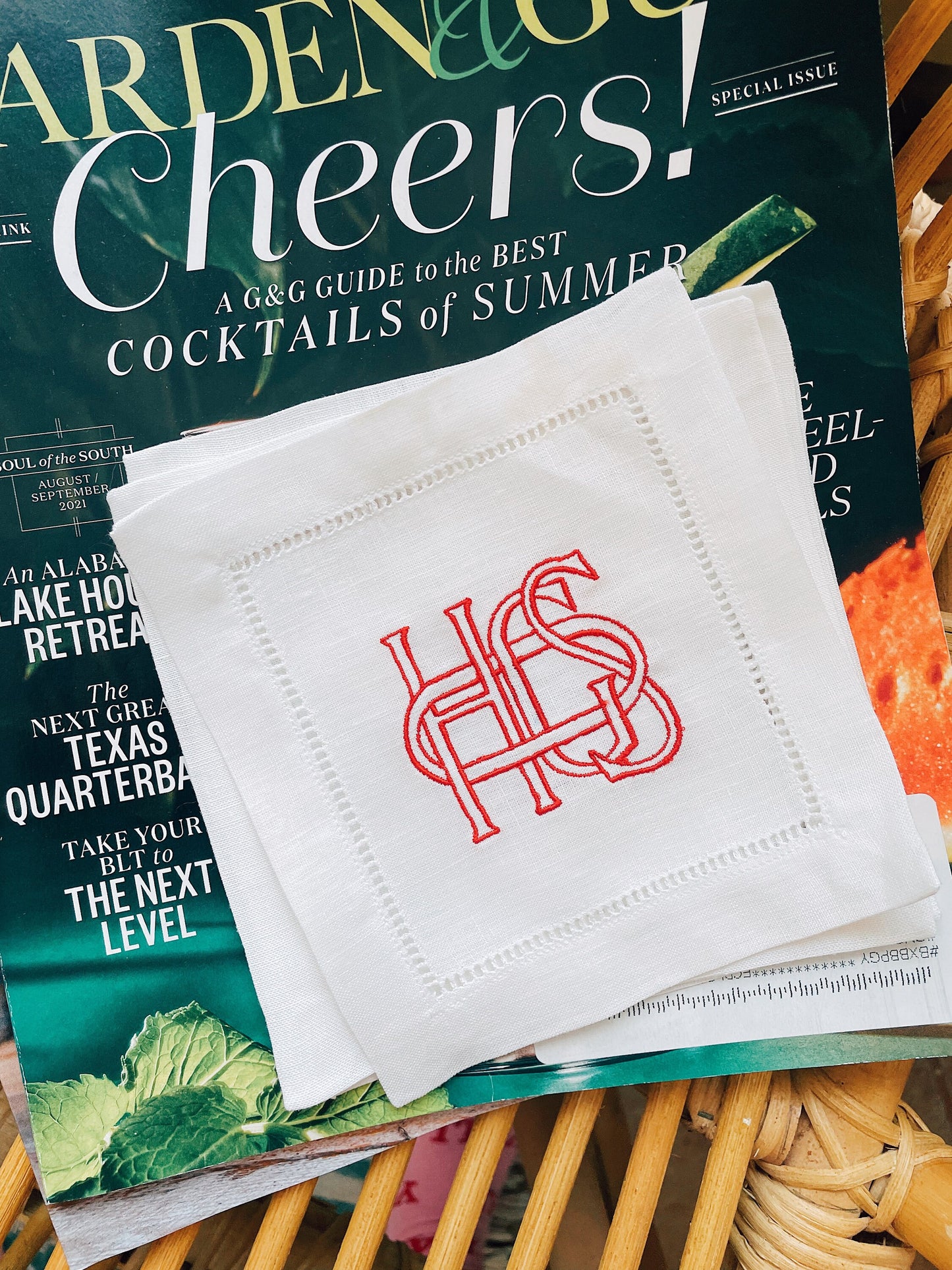 Hogs Linen Cocktail Napkins