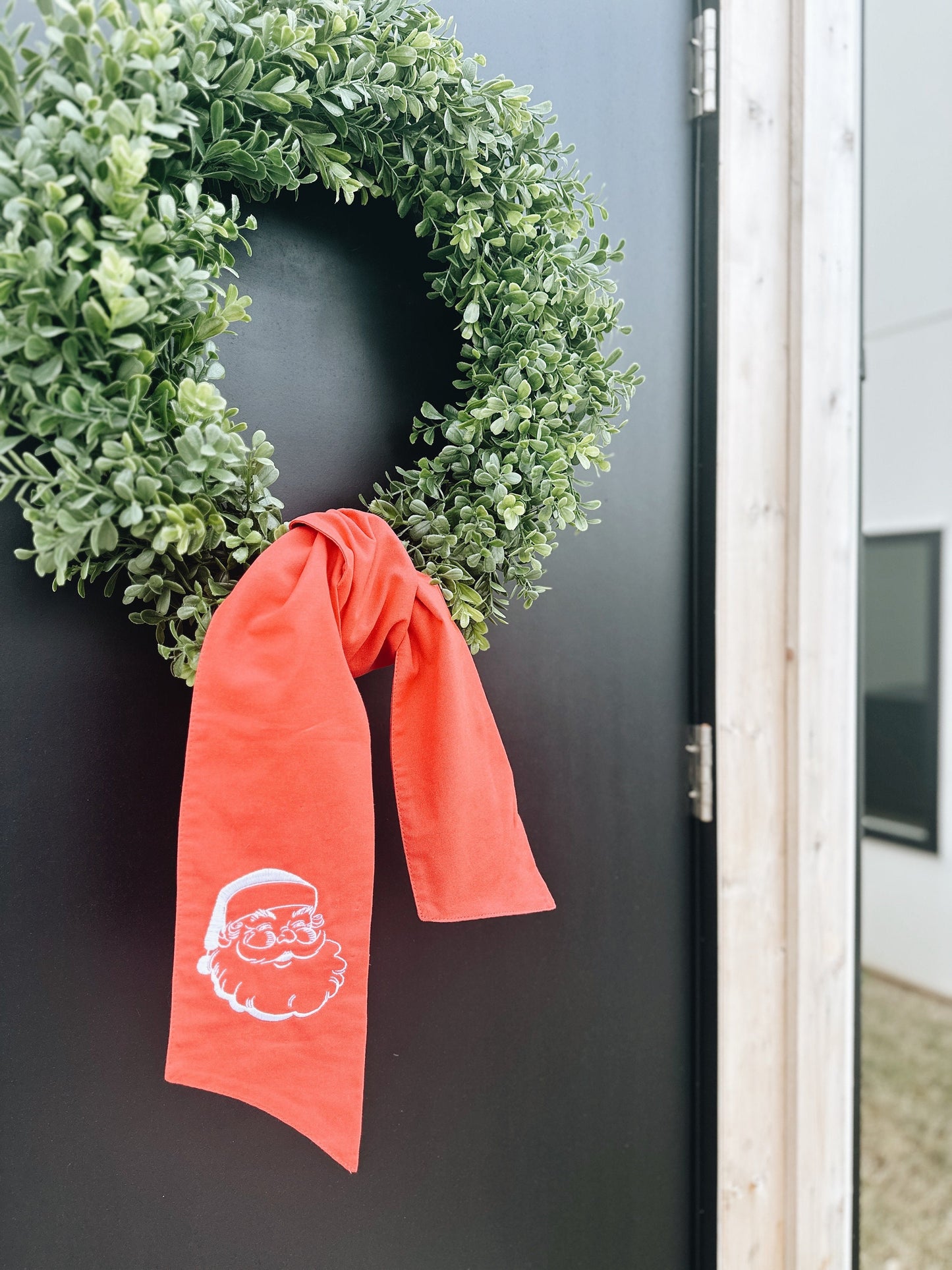 Santa Wreath Sash