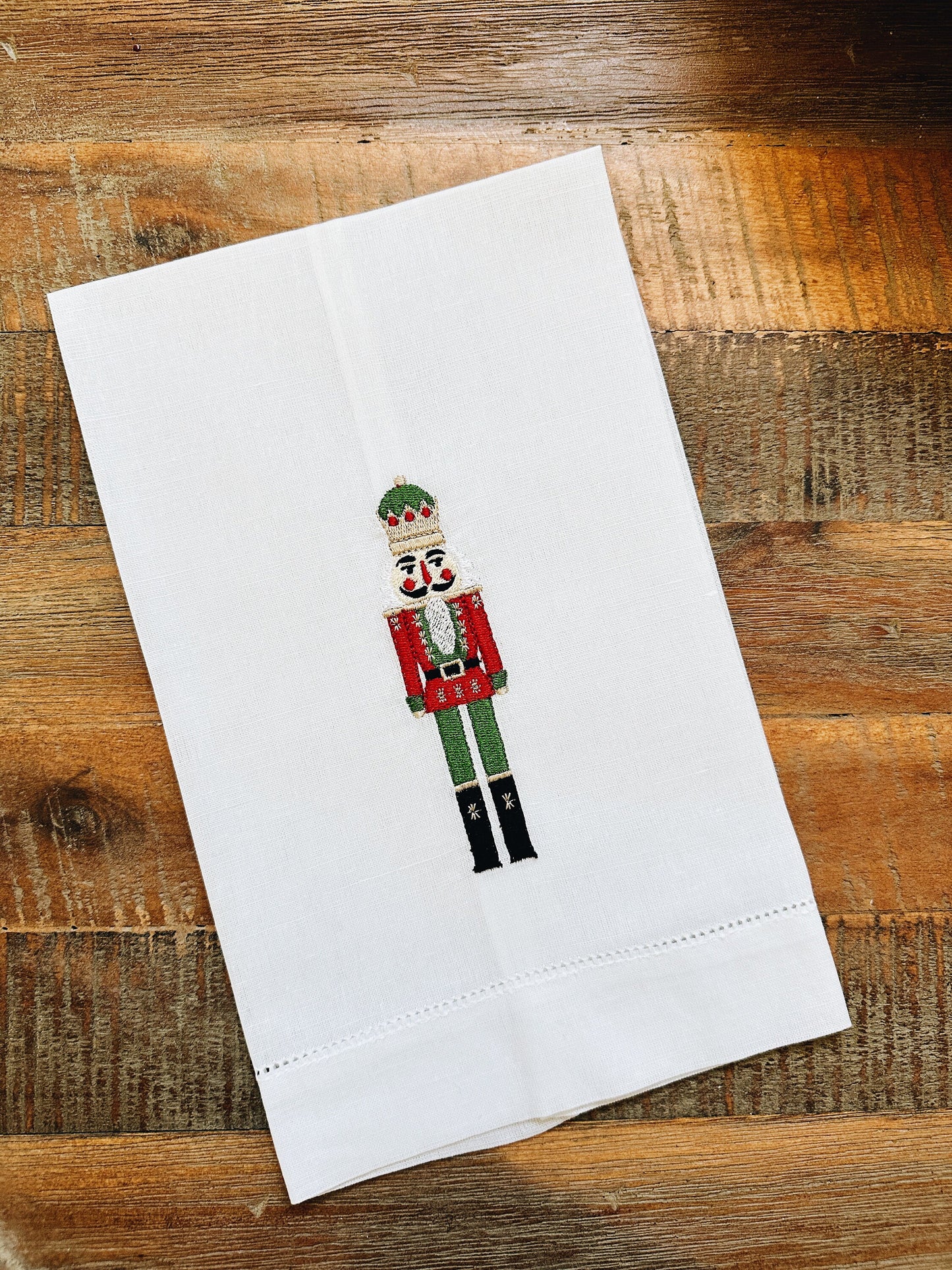 Nutcracker Linen Tea Towel