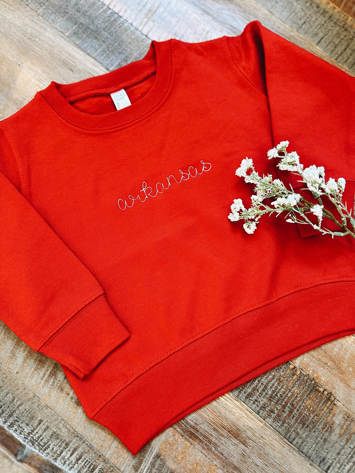 Arkansas Red Toddler Sweatshirt