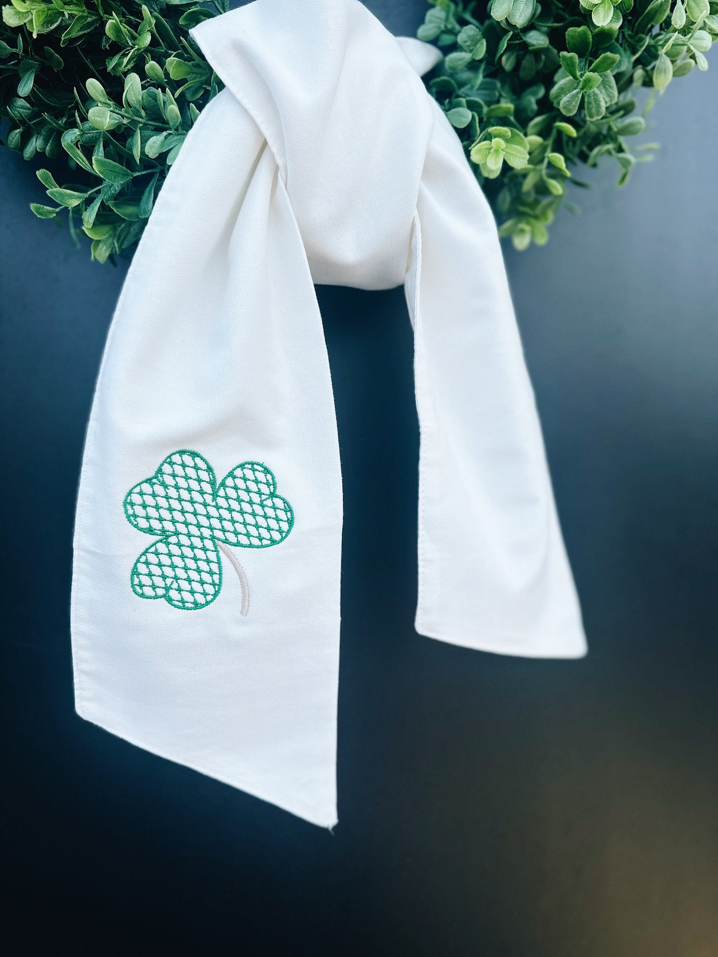 Chic Shamrock Wreath Sash