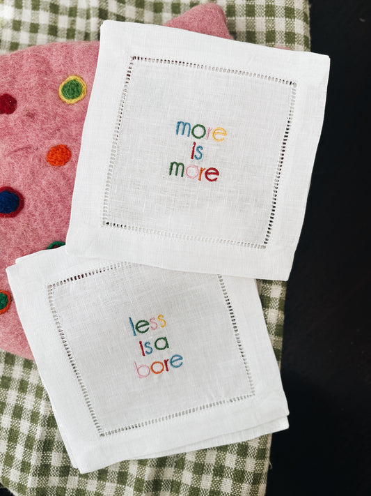 More is More Linen Napkins