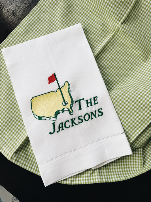 USA Golf Tea Towel - Add Last Name or Short Phrase