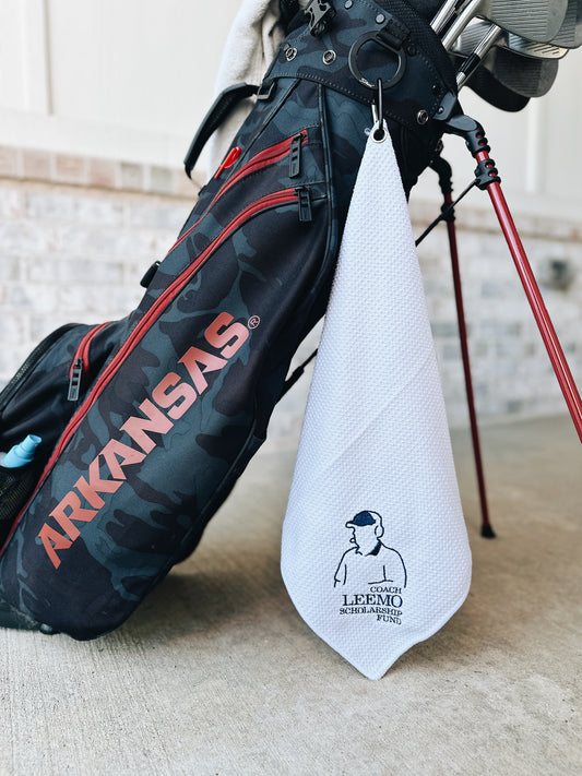 Coach LeeMo Scholarship Fund Golf Towel - Navy