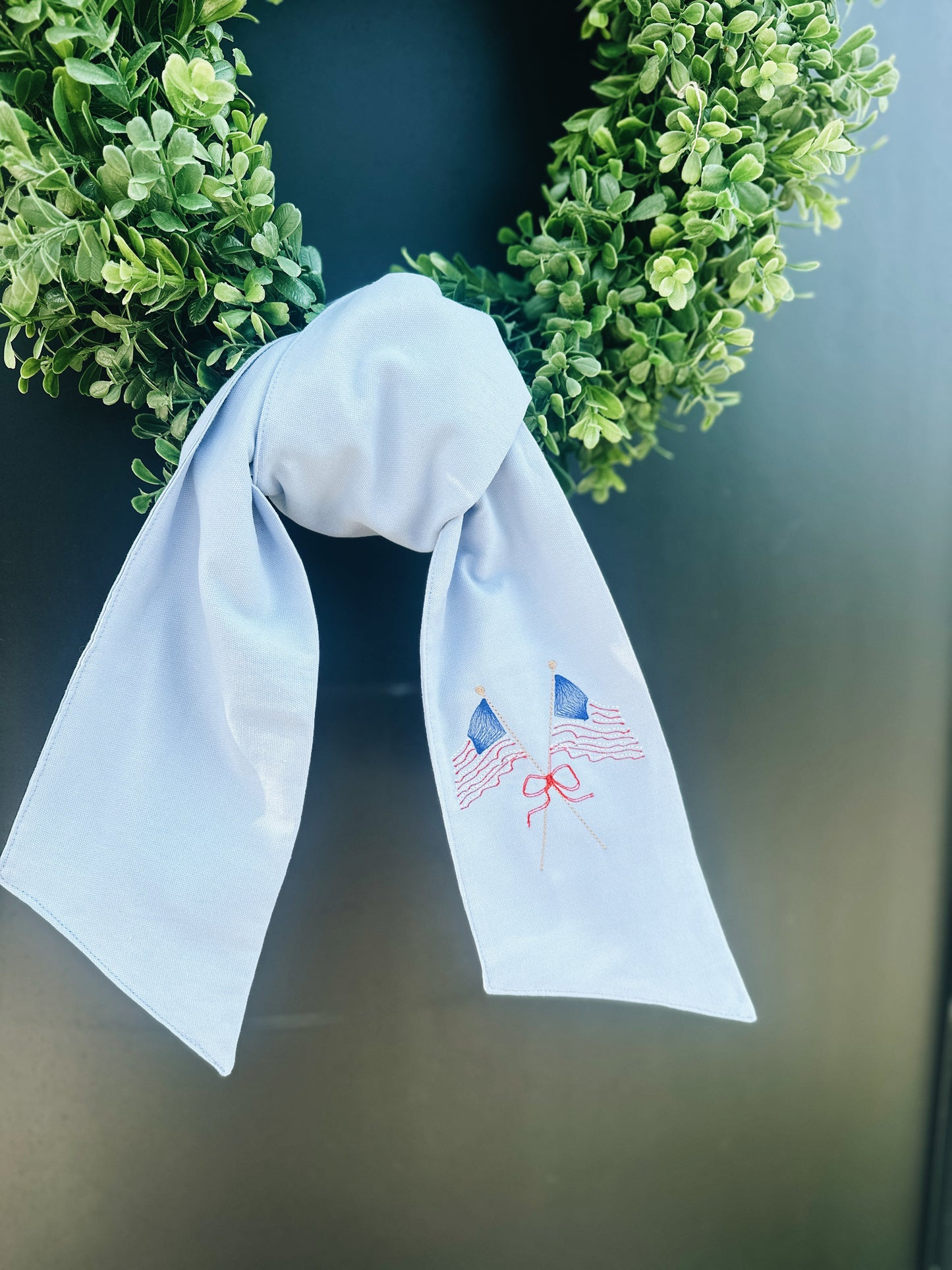American Flag Wreath Sash
