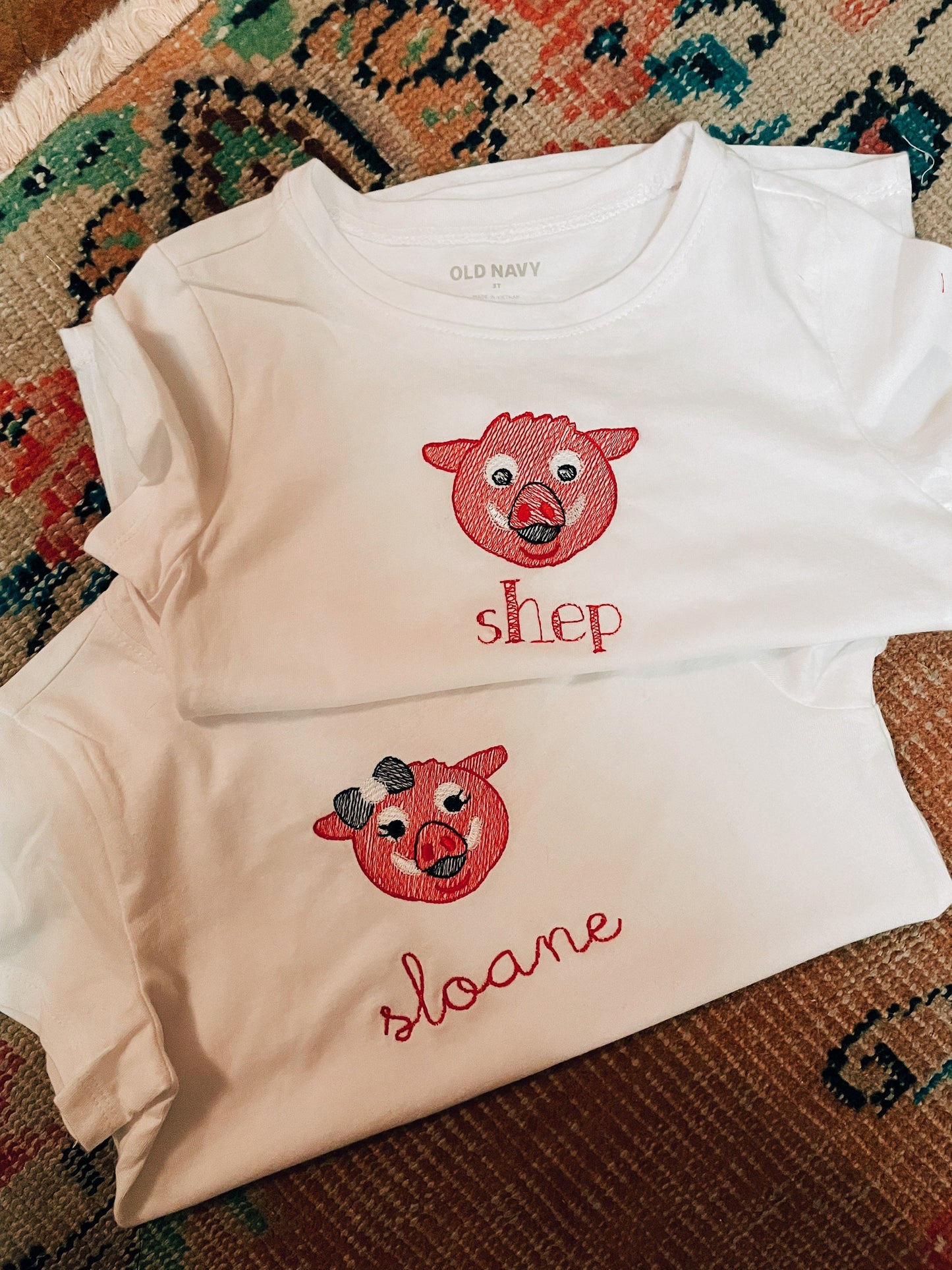 Little Pig With Bow Tee