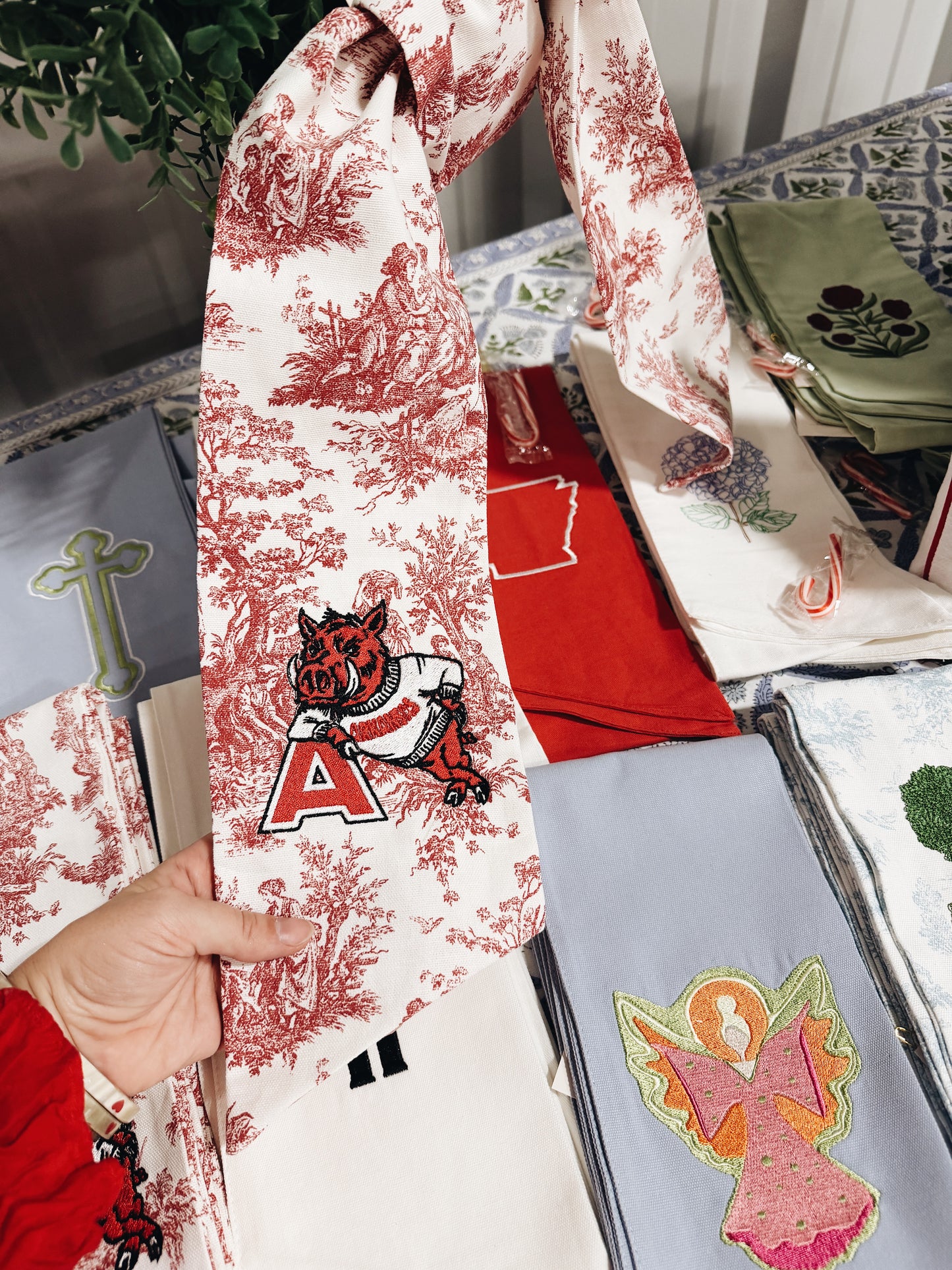 PREORDER: Leaning A Toile Wreath Sash