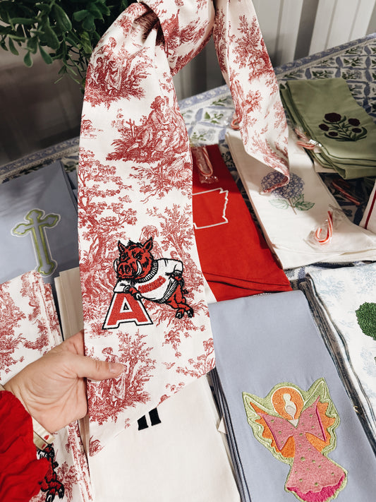 PREORDER: Leaning A Toile Wreath Sash