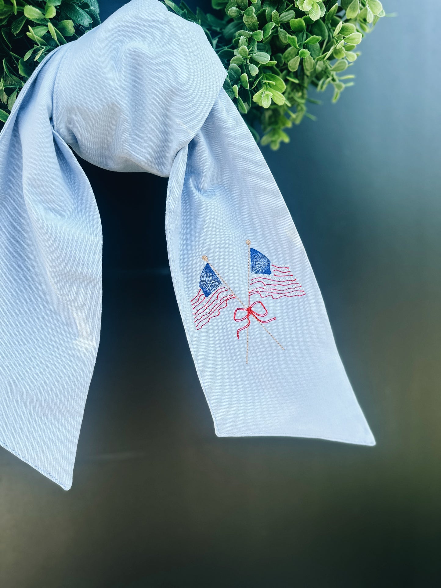 American Flag Wreath Sash