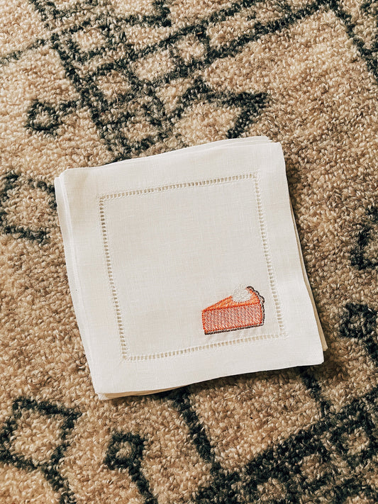 Pumpkin Pie Linen Cocktail Napkins