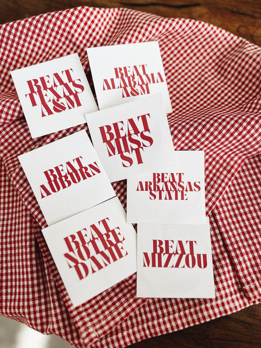 Arkansas Home Game Stickers - Hollywood