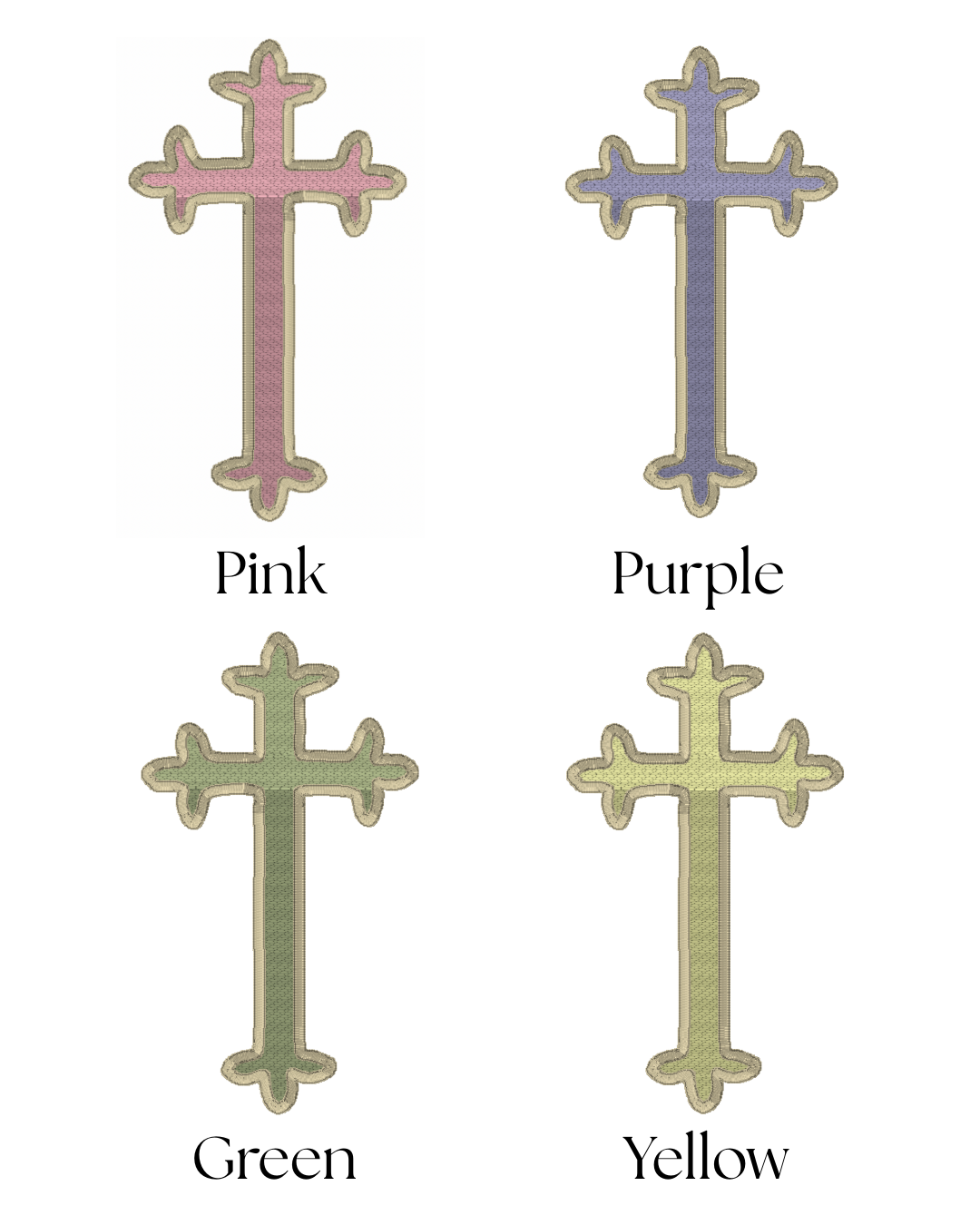 PREORDER: Cross Toile Wreath Sash