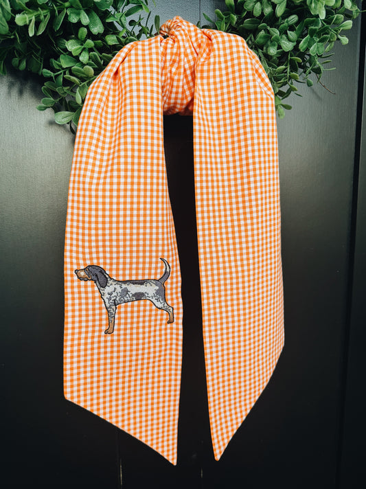 Smokey Tennessee Gingham Wreath Sash